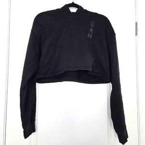 lululemon athletica Black Cropped Hoodie